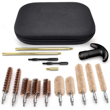 Gun Cleaning Kit, Pistol Shotgun Revolver Handgun Universal Cleaning Kits for 9mm .22 .357 .30 .38 .40 .44 .45 Ca Caliber