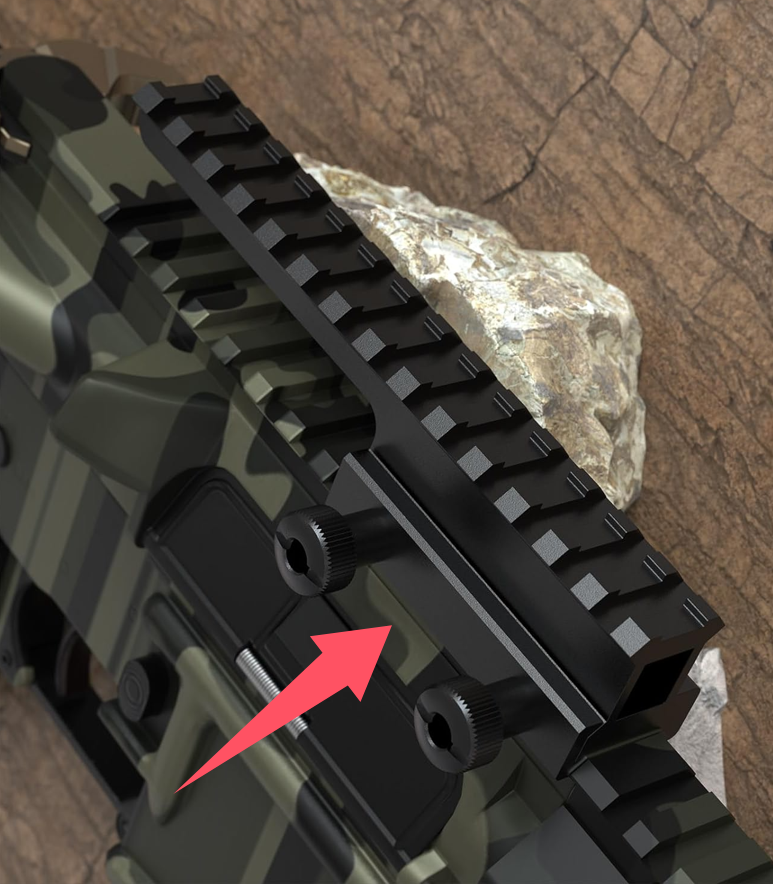 Riser Mount, Tactical High Profile Picatinny Weaver Rail Flat Top Mount ...