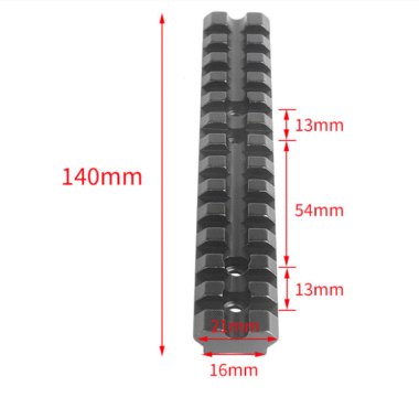 140mm Long Rail Mount 20mm Mounting Base Weaver/Picatinny Base Low Profile Rail Mount