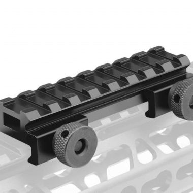 0.5" Picatinny Riser Mount Low Profile 8 Slots 20mm Picatinny Rail Riser Mount