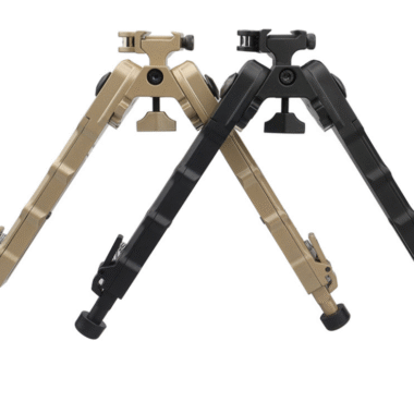 QD Bipod Black Tactical Bipod 6-8.5 inches Extension Flat Adjustable Stablet