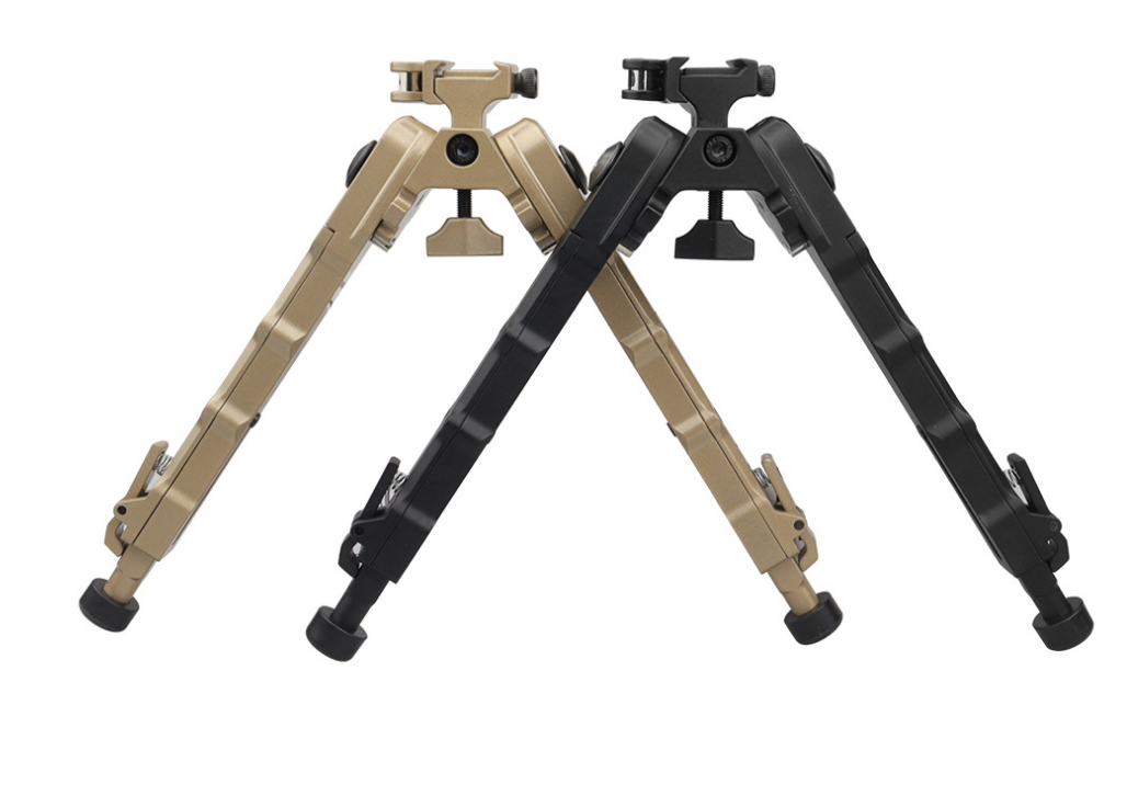 QD Bipod Black Tactical Bipod 6-8.5 inches Extension Flat Adjustable Stablet