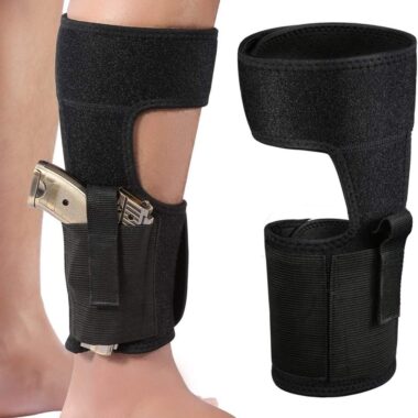 Ankle Holster for Concealed Carry, Universal Velcro Leg Gun Holster for Women Men Pistols, Airsoft Tactical Holster with Magazine Pouch Gun Accessories