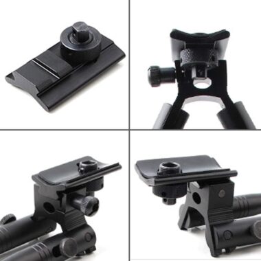 Tactical Airsoft Shotgun Shooting Bipod Weaver Rail Sling Stud Swivel Picatinny Slot Adapter 20mm Bipod Adapter
