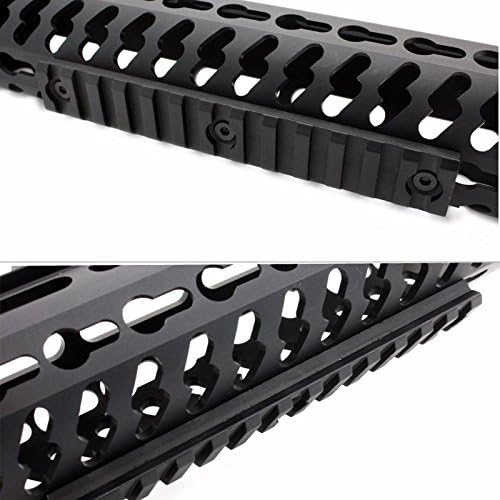 13 Slot 5.25" Picatinny Weaver Rail Section for Keymod Handguard Mount Rail System Black