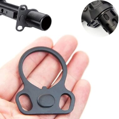 Rifle Strap Hunting Accessories, Sling Hunting Accessories, Airsoft Accessories, Sling Adapter, Steel Hunting Accessories, End Plate Sling Mount Dual Loop, Tactical Hunting End Plate, Dual Loop Sling