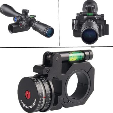 Rifle Scope Level wiht Bubble - High Accuracy Angle Indicator Fit 1 inch /30mm Scope Rings Mounts, Aluminum Anti-Cant Scope Mounting Leveling Tool for Shooting and Hunting