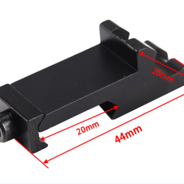 Tactical One Slot Offset Side Mount 45 Degree Angle Picatinny Rail for Red Dot Sight,Laser, Flashlight
