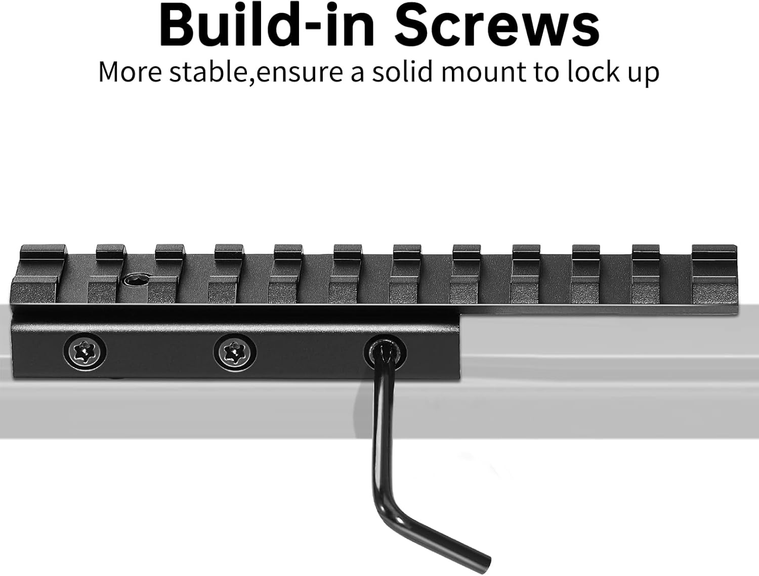 Dovetail to Picatinny Rail Adapter, 11mm Dovetail to 21mm Picatinny/Weaver Rail Convert Mount-11 Slots