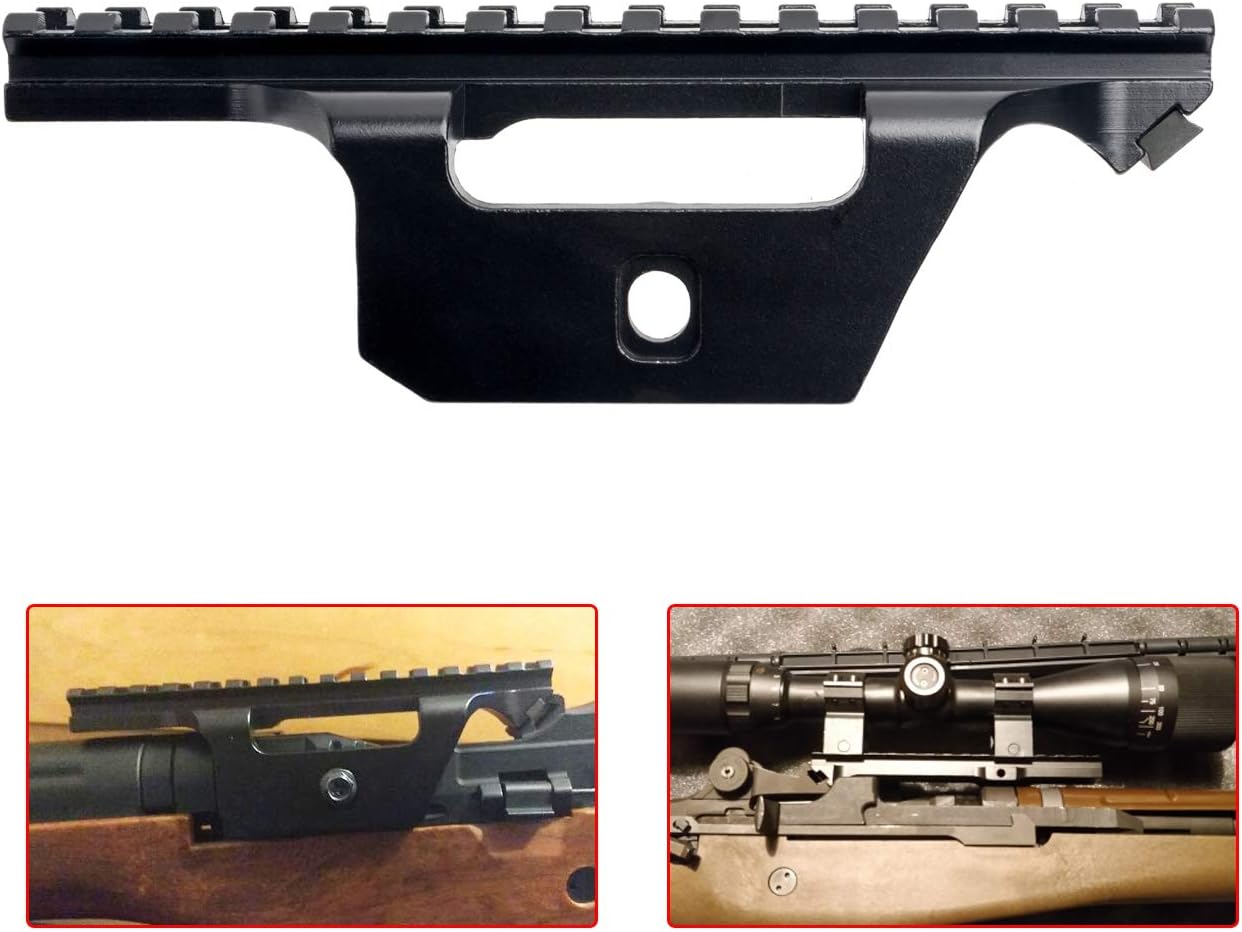 Mount Tactical Rifle Scope Mounting m14 M1A1 Rifle Hunting 20 mm Mount Tactical Locking New Gen Mil-Spec Rifles Sniper Mount Aluminium for Outdoor Sports Hunting