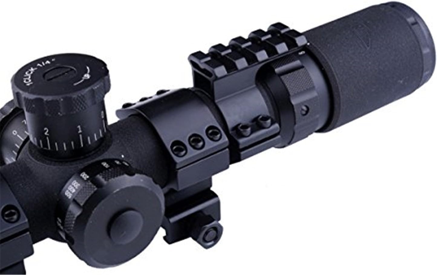 25.4mm Tactical Laser/Flashlight Barrel Clamp Mount with Rail for and Tubes Fits
