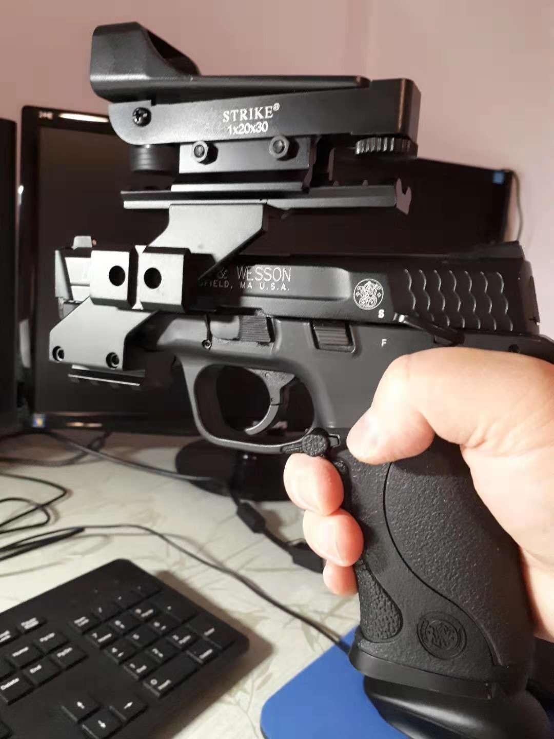 Tactical Side Rail Mount Picatinny Scope Mount for Pistol Laser Gun with Hex Wrench - Image 2