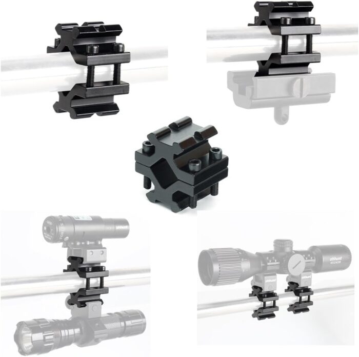 Universal Picatinny Rail Rifle Barrel Mount Tube Adapter