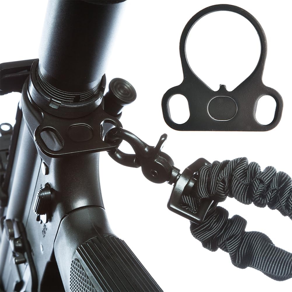 Rifle Strap Hunting Accessories, Sling Hunting Accessories, Airsoft Accessories, Sling Adapter, Steel Hunting Accessories, End Plate Sling Mount Dual Loop, Tactical Hunting End Plate, Dual Loop Sling - Image 2