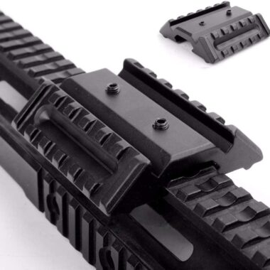 Tactical Sporting Rail Scope Mount Dual 45 Degree Offset Scope Mount 20mm Weaver Picatinny Rail Mount Base Laser Flashlight Sight