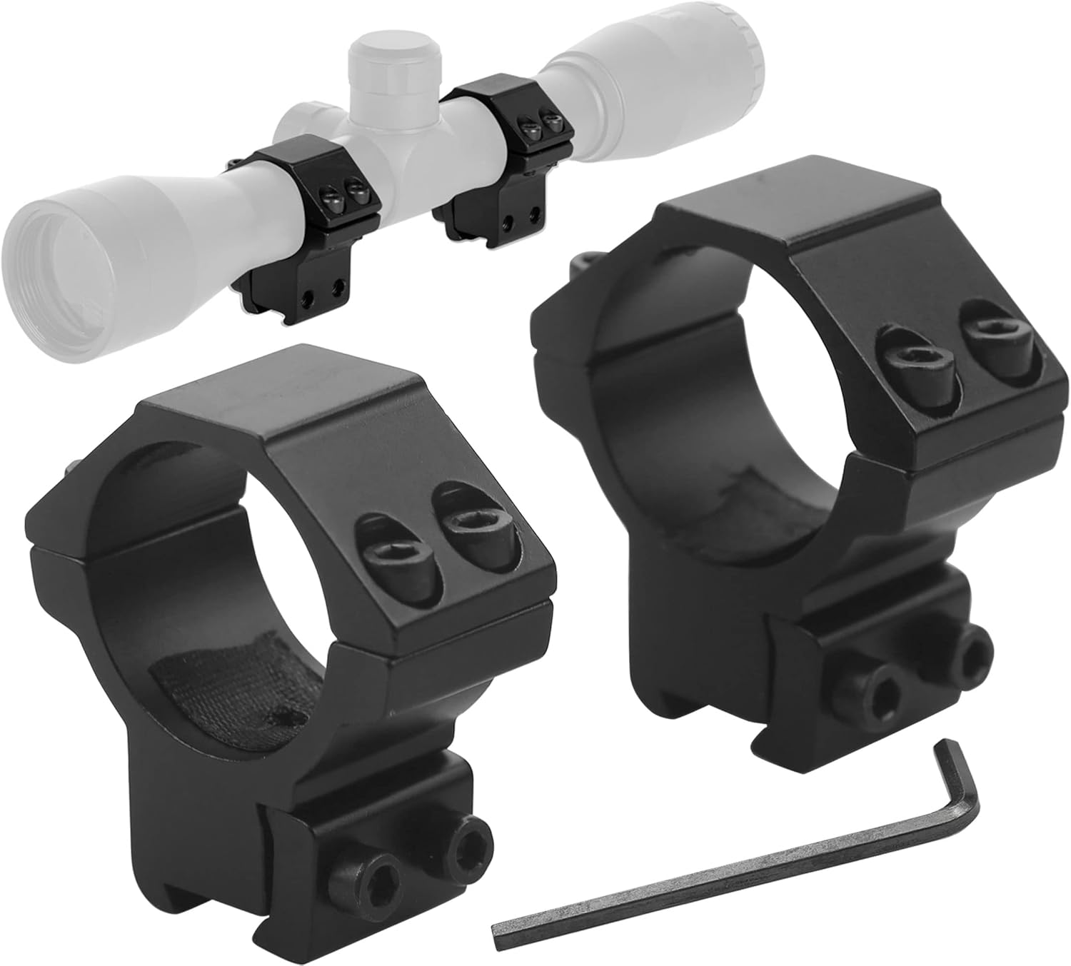 25.4mm Dovetail Scope Rings for 11mm/20mm Dovetail Rails Scope Mounts Rings High - Image 4