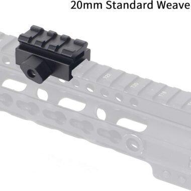 Low Profile Picatinny Riser Mount (0.5" H x 1.5" L), for Red Dots