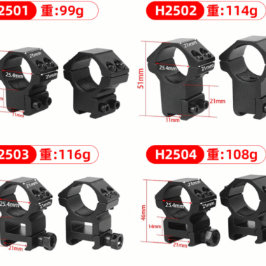 25.4mm Dovetail Scope Rings for 11mm/20mm Dovetail Rails Scope Mounts Rings High