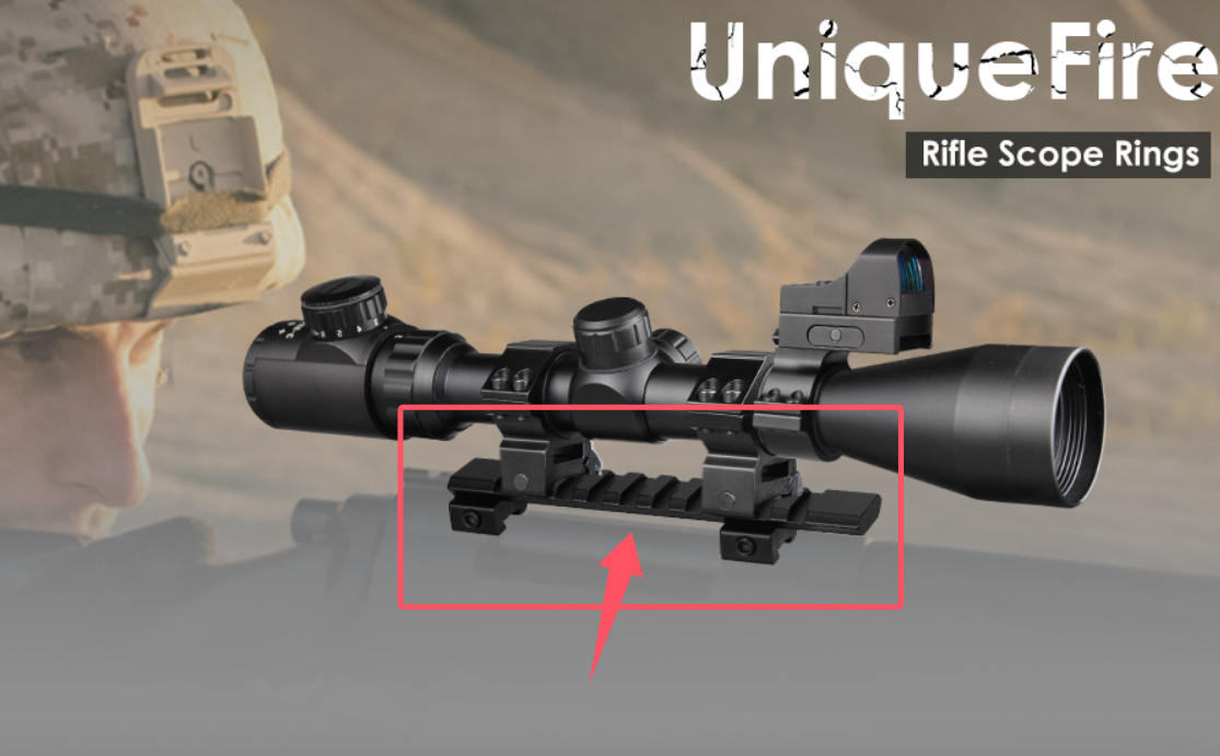 11mm Dovetail to 20mm Picatinny 10 Slots Rail Brackets for Mount Rifle Scope