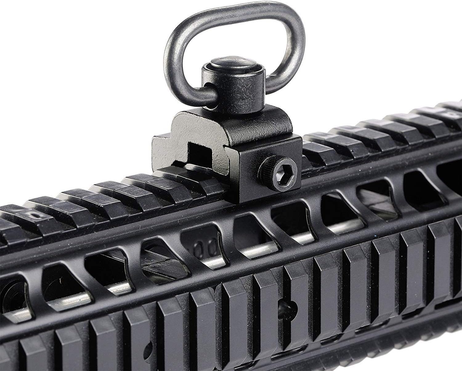 Tactical QD Quick Detach Quick Release Swivel Sling Mount fits 20mm Weaver Rails