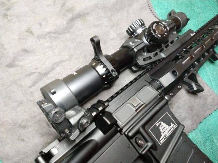 Optics Rifle Scope Throw Lever, 44mm Inner Diameter Tubes, Aluminum - 图片 2
