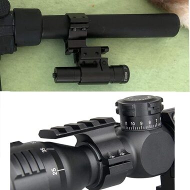 Scope Barrel Mount 25.4mm & 30mm Ring Adapter with 20mm Weaver Picatinny Rail