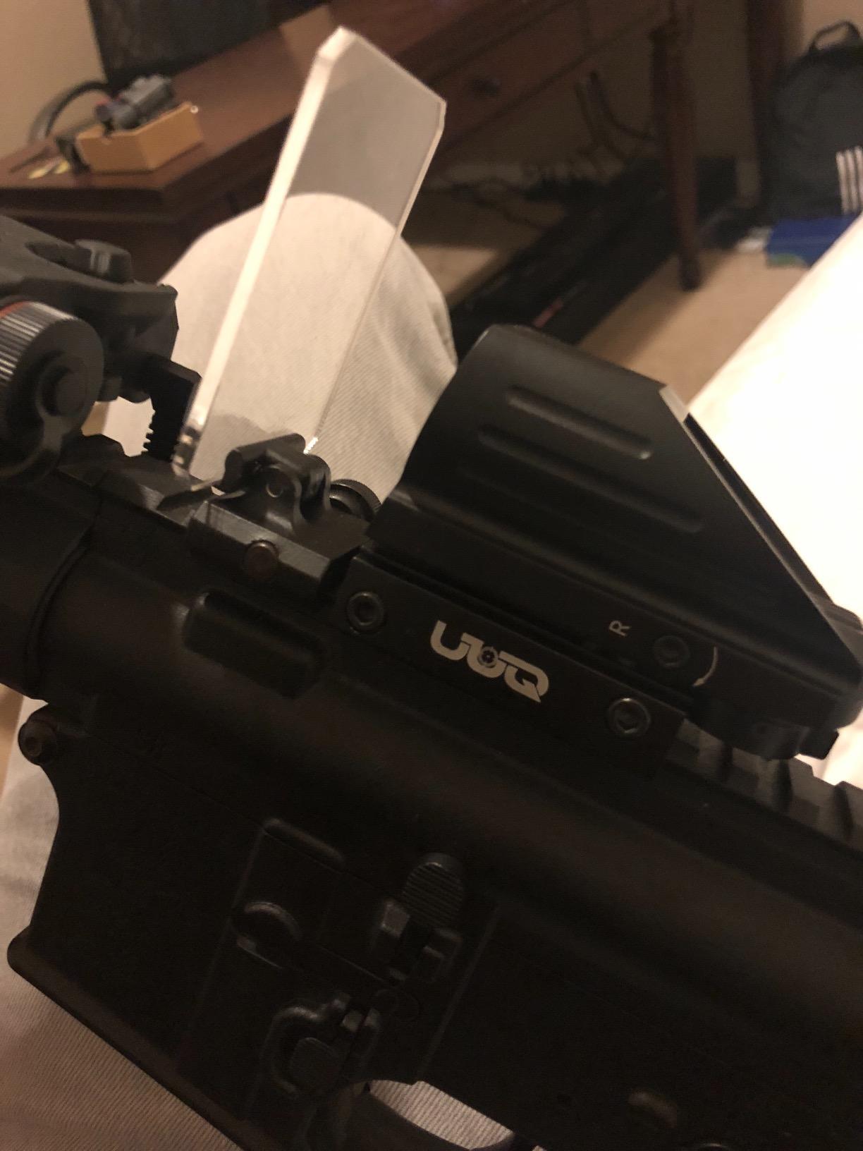 2.5mm Thick Optic Scope Foldable Lens Shield Protector Fit 20mm Rail Mount for Aim Sports Reflex Sight Slider Cover Rifle Airsoft Tactical Red Dot and Wrench