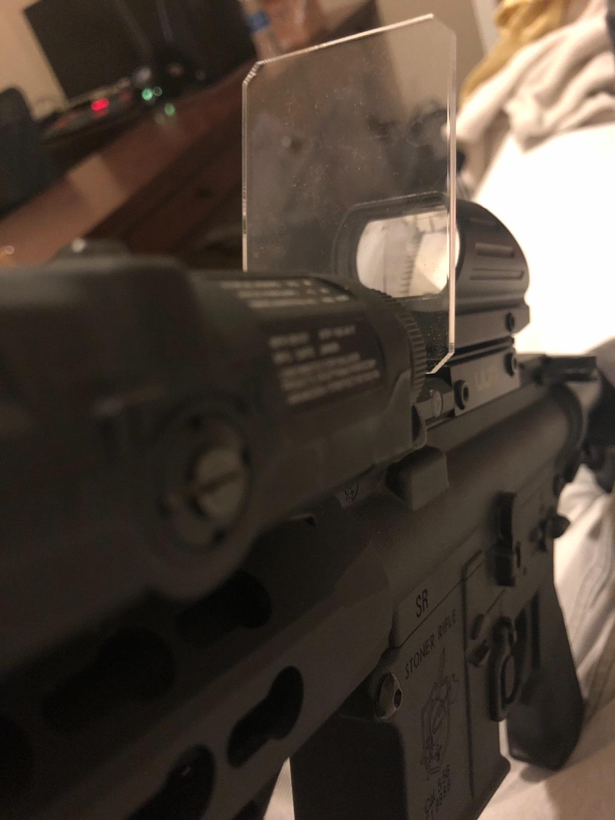 2.5mm Thick Optic Scope Foldable Lens Shield Protector Fit 20mm Rail Mount for Aim Sports Reflex Sight Slider Cover Rifle Airsoft Tactical Red Dot and Wrench - Image 3