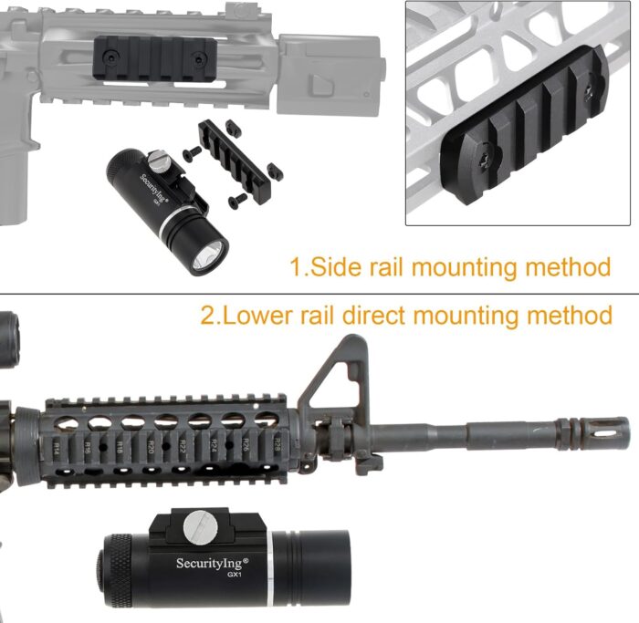 Rail for Super Slim Free Float Handguard (5 Slots),Black - 图片 2