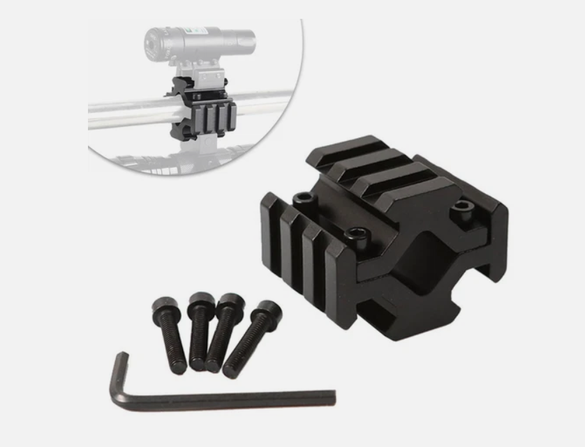Universal 4 Picatinny Rail 3 Slot Barrel Mount 20mm For Scope Sight