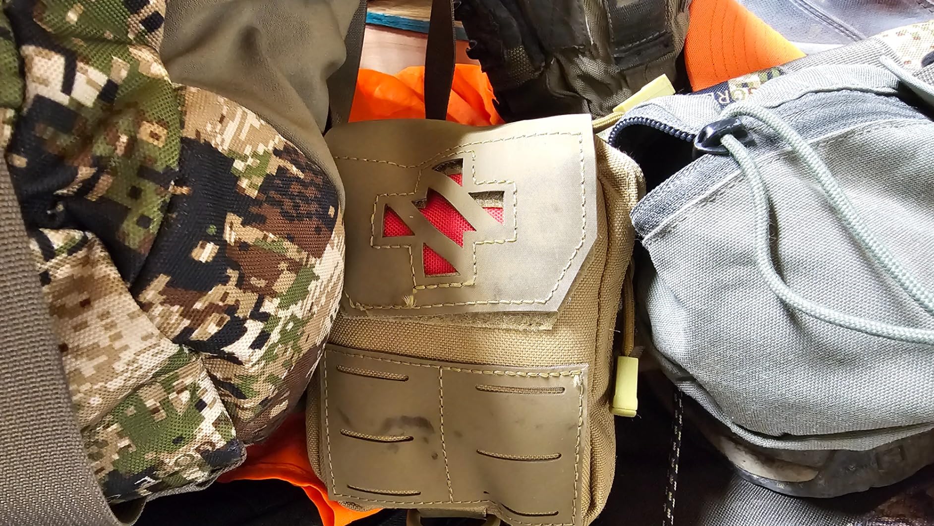 Tactical Molle EMT Pouch New-Version Laser-Cut First Aid Pouch Utility Ifak Pouch - Image 2