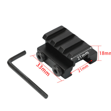 3 Slot Low Profile Riser Mount 20mm Weaver Picatinny Short Rail Base Riser Mount Rail Accessories