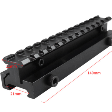 Adjusterable Optics Mounts Picatinny Riser Mount, 13 Slots QD Adjustable Height Riser Mount for Red Dot Sight Scopes and Optics