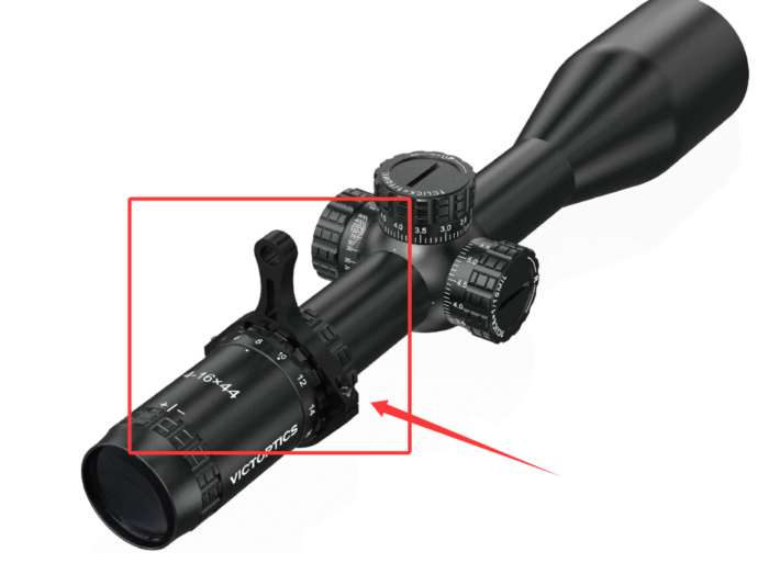 Optics Rifle Scope Throw Lever, 44mm Inner Diameter Tubes, Aluminum