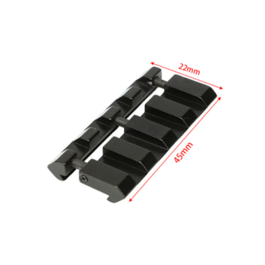 11mm Dovetail to 20mm Picatinny/Weaver Low Pro Snap-in Rail Adaptor 4 Slot for Red Dot Reflex Holographic Sight Laser Scope and Other Optics