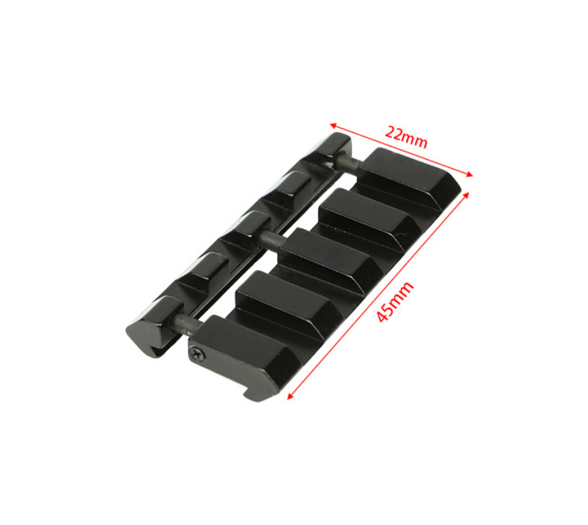 11mm Dovetail to 20mm Picatinny/Weaver Low Pro Snap-in Rail Adaptor 4 Slot for Red Dot Reflex Holographic Sight Laser Scope and Other Optics