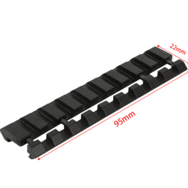 snap-in rail adapters, 11 mm dovetail to 20 mm Weaver Picatinny rail converter mount base low profile 9 slot