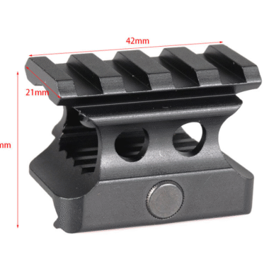 Fits for 20mm Picatinny/wea Rail 4 Slot Increase Bracket Riser Base Mount