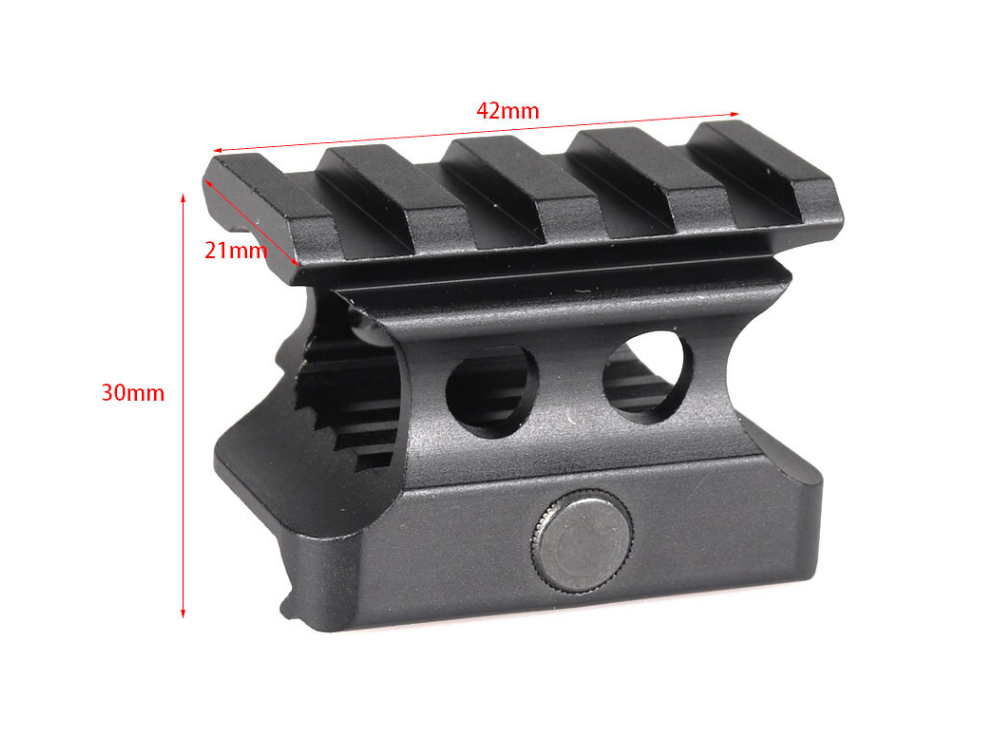 Fits for 20mm Picatinny/wea Rail 4 Slot Increase Bracket Riser Base Mount