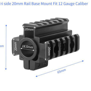 Hunting 3 Side Tri-Rail 20 mm Rails Barrel Mount Lake Through 21 mm Picatinny Weaver Rail Mount for Gun Riflescope