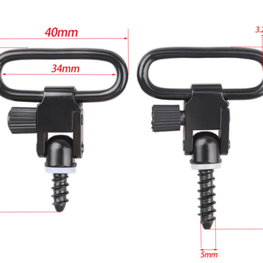 2pcs QD Strap Buckle Leica M Quick Removable Sling Swivel Bolt Action Wood Screw Type