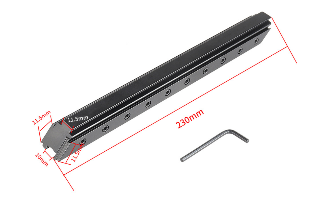 Hunting Dovetail Rail Riser Mount Tri-Rail 11mm Rail Mouting For Rifle Scope - Image 2