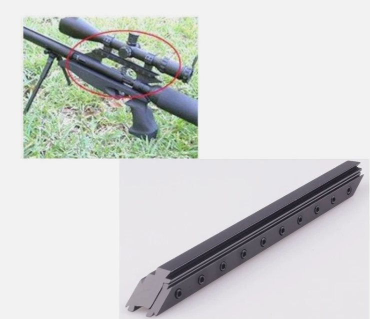 Hunting Dovetail Rail Riser Mount Tri-Rail 11mm Rail Mouting For Rifle Scope