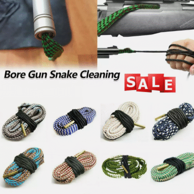 Shotgun Barrel Bore Cleaning Cord Kit Gun Snake Cleaner Rope Pull Through
