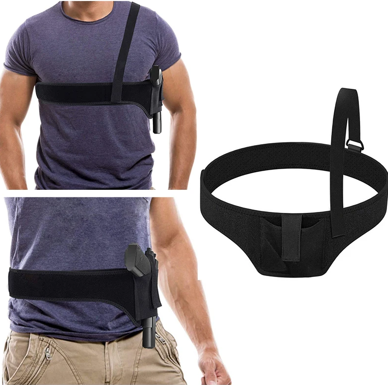 Pistol Holster Armpits Chest Gun Holster Concealed Carry IWB Belt Belly Band Holster For G2C G17 1911 M9 92FS