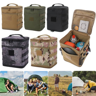 Camping Stove Storage Case, Removable Propane Stove Storage Box, Abrasion Resistant, Large Capacity Outdoor Equipment Storage