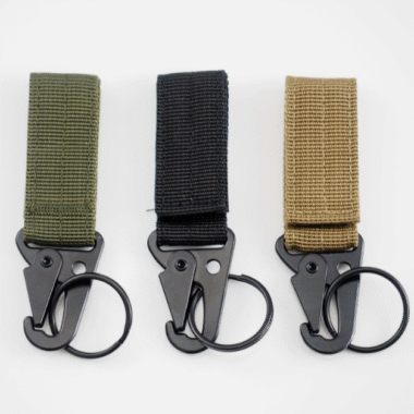 Black Green Khaki Molle Tactical Carabiner Backpack Belt Hook Nylon Clip