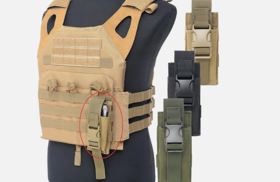 Nylon Tactical Molle Pouch Storage Belt Bag Accessory Pack Carry Folding Knife