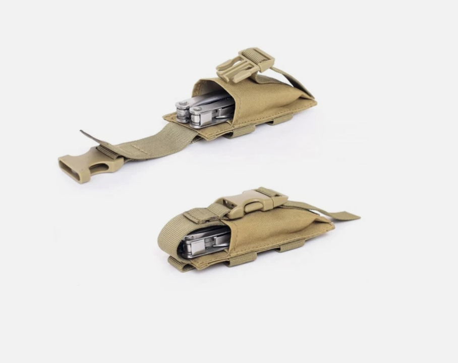 Nylon Tactical Molle Pouch Storage Belt Bag Accessory Pack Carry Folding Knife - Image 2