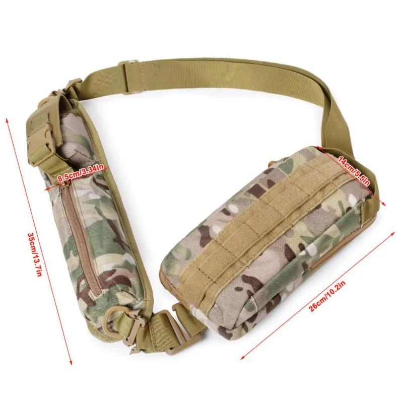 Tactical Molle Waist Pack Storage Crossbody Bag Waist Grocery Bag for Outdoor - Image 4